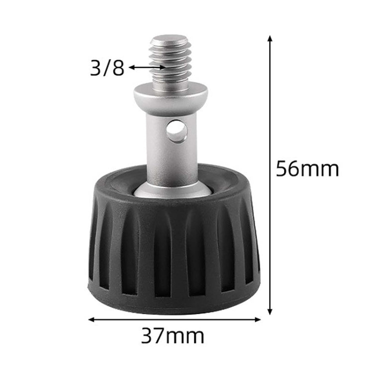 BEXIN GSF37-S Tripod 3/8 inch Stainless Steel Foot Spikes Plastic Foot Pad - Other Accessories by BEXIN | Online Shopping South Africa | PMC TechLife | Buy Now Pay Later Mobicred