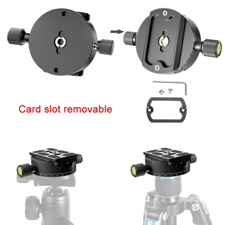 BEXIN QJ08-S Panoramic Rotary Quick Release Clamp Base Tripod Mount with Quick Release Plate - free shipping - PMC TechLife - Order now!