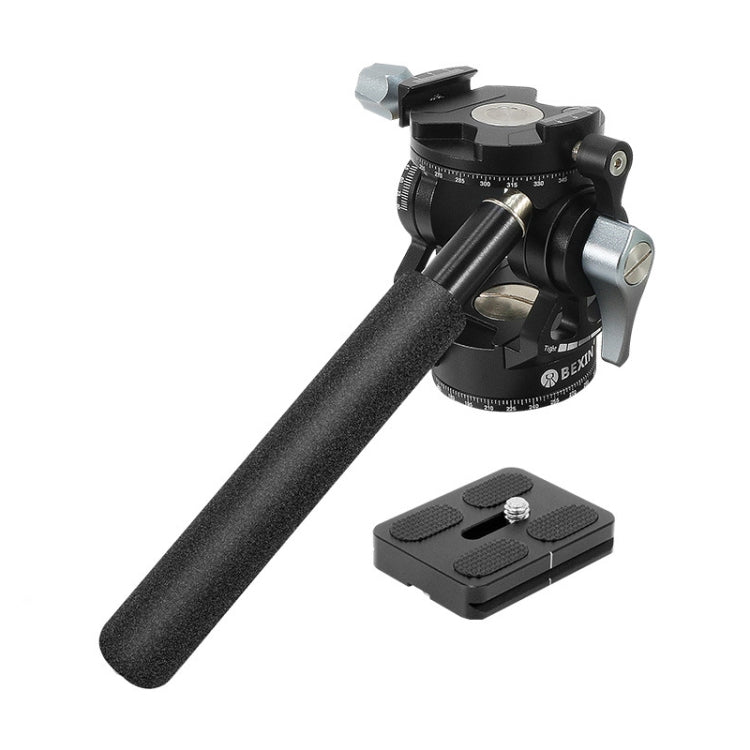BEXIN DT-03R/S 720 Degree Panorama Heavy Duty Tripod Action Fluid Drag Head with Quick Release Plate - free shipping - PMC Jewellery - Order now!