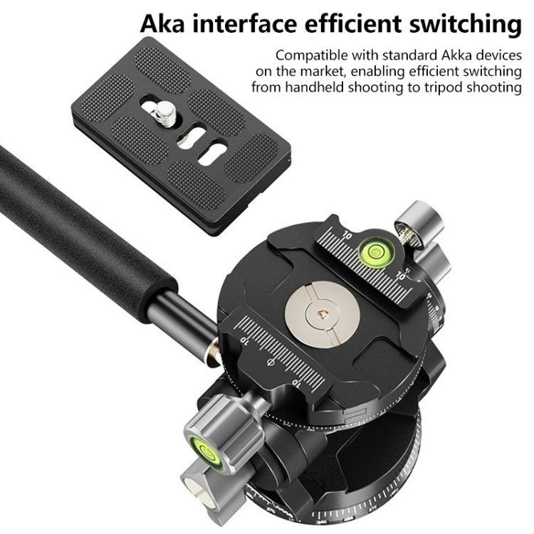 BEXIN DT-03R/S 720 Degree Panorama Heavy Duty Tripod Action Fluid Drag Head with Quick Release Plate - free shipping - PMC Jewellery - Order now!