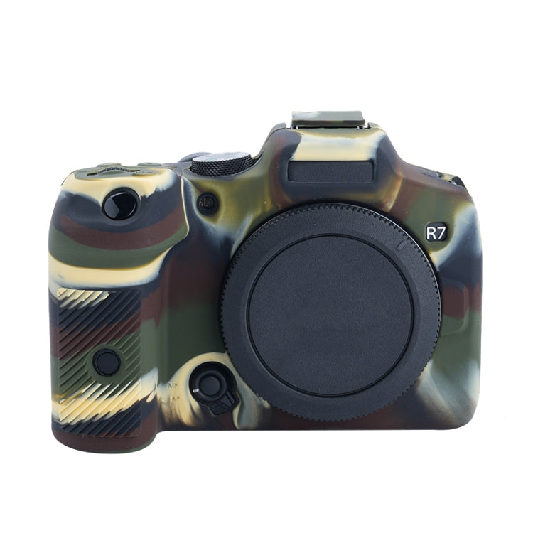 For Canon EOS R7 Soft Silicone Protective Case (Camouflage) - Protective Case by PMC TechLife | Online Shopping South Africa | PMC TechLife | Buy Now Pay Later Mobicred