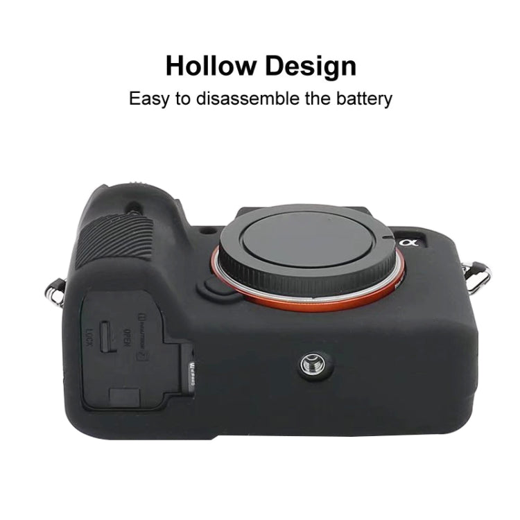 For Sony  A7S III / A7S3 Soft Silicone Protective Case(Coffee) - Protective Case by PMC TechLife | Online Shopping South Africa | PMC TechLife | Buy Now Pay Later Mobicred