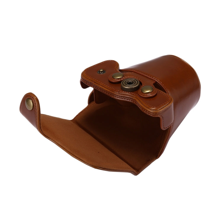 Full Body Camera PU Leather Case Bag with Strap for Canon EOS M6 (Brown) - free shipping - PMC TechLife - Order now!