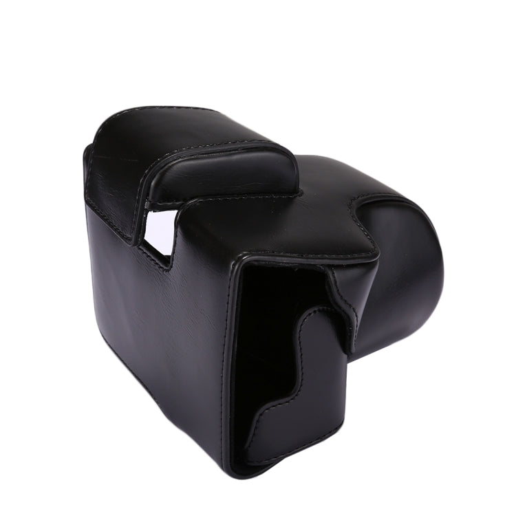 Full Body Camera PU Leather Case Bag with Strap for Canon EOS M5 (Black) - free shipping - PMC TechLife - Order now!