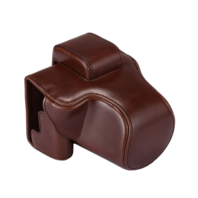 Full Body Camera PU Leather Case Bag with Strap for Canon EOS M5 (Coffee) - free shipping - PMC TechLife - Order now!