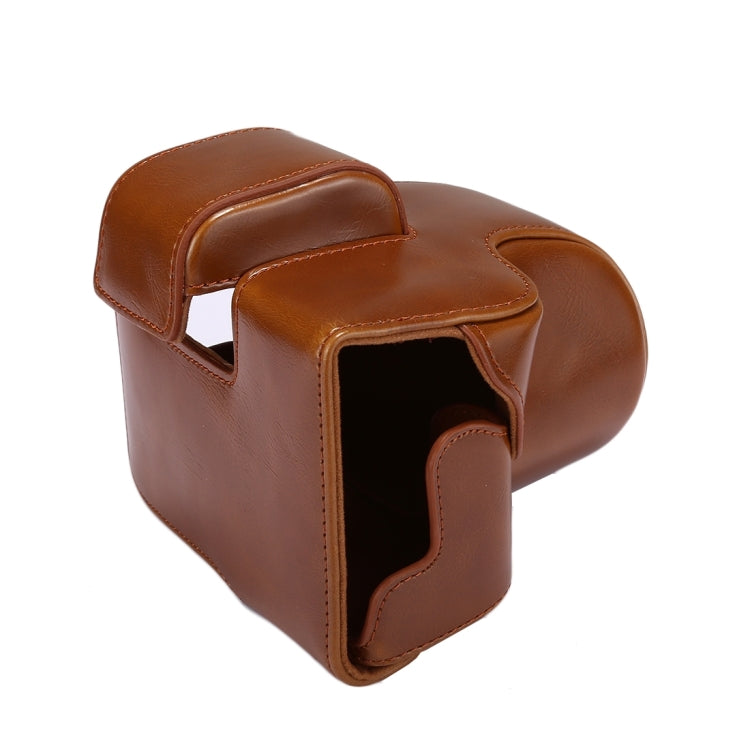 Full Body Camera PU Leather Case Bag with Strap for Canon EOS M5 (Brown) - free shipping - PMC TechLife - Order now!