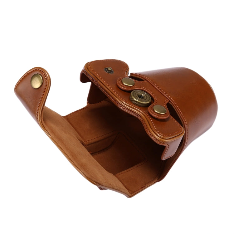 Full Body Camera PU Leather Case Bag with Strap for Canon EOS M5 (Brown) - free shipping - PMC TechLife - Order now!