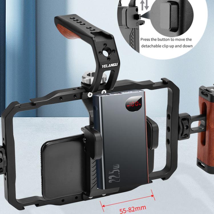 YELANGU LW101 Vlogging Live Broadcast LED Selfie Light Mic Smartphone Video Rig Handles Stabilizer Kits - free shipping - PMC TechLife - Order now!