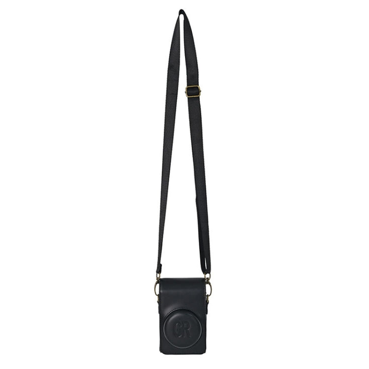 Full Body Camera PU Leather Case Bag with Strap for Ricoh GR / GRII / GRIII, Casio ZR1200 / ZR1500/ ZR2000/ ZR3500, ZR3600 / ZR3700 / ZR5500 (Black) - Leather Bag by PMC TechLife | Online Shopping South Africa | PMC TechLife | Buy Now Pay Later Mobicred