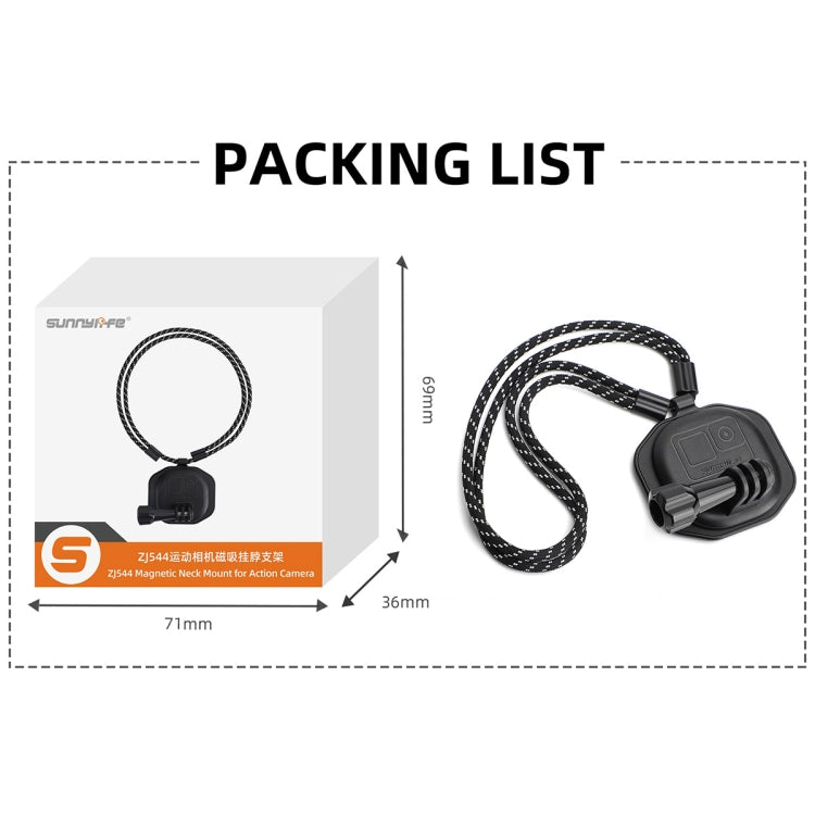 Sunnylife ZJ554 Magnetic Wearable Neck Phone Action Camera  Holder (Black) - Holder by Sunnylife | Online Shopping South Africa | PMC TechLife | Buy Now Pay Later Mobicred