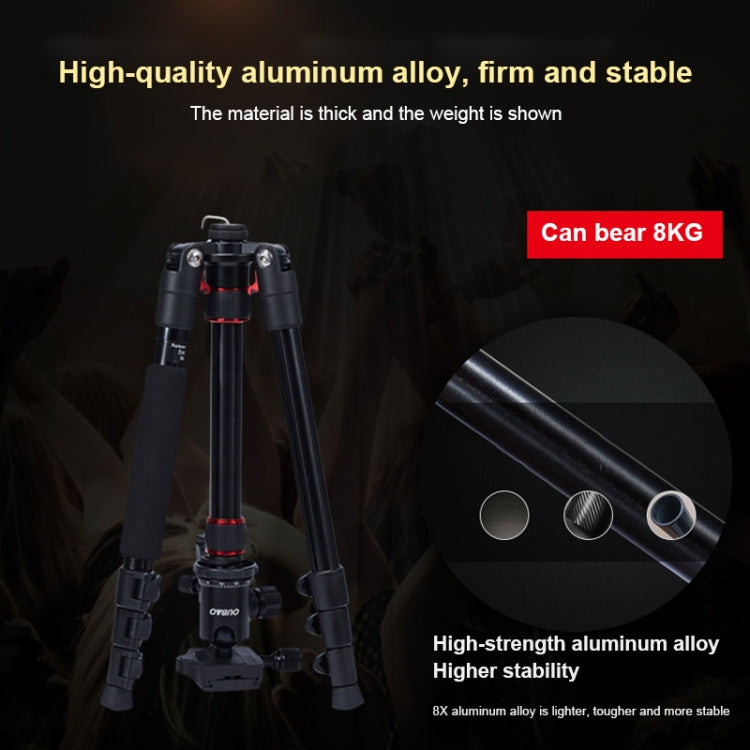 TRIOPO Oubao A-208S Adjustable Portable  Aluminum Alloy Tripod with Ball Head for SLR Camera - free shipping - PMC TechLife - Order now!