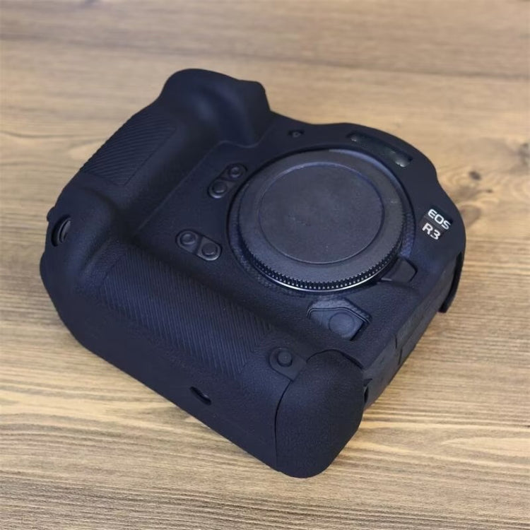 For Canon EOS R3 Soft Silicone Protective Case (Black) - Protective Case by PMC TechLife | Online Shopping South Africa | PMC TechLife | Buy Now Pay Later Mobicred