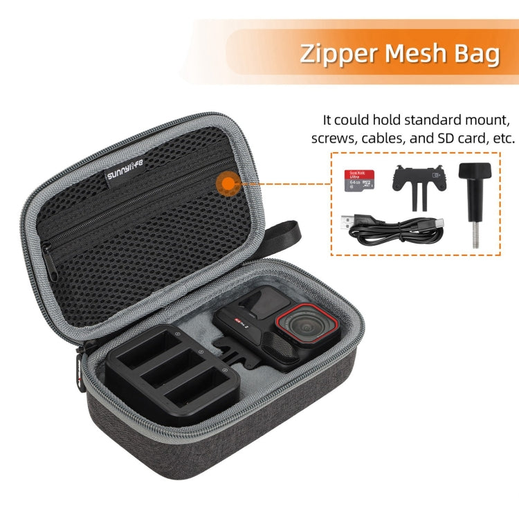For Insta360 Ace / Ace Pro 1 / Ace Pro 2 Sunnylife Portable Carrying Case Handbag Mini Travel Case Organizer Protective Bag (Dark Grey) - free shipping - PMC TechLife - Order now!