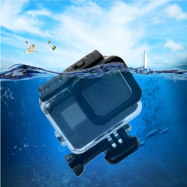 For GoPro  NEW HERO /HERO6  /5  30m Waterproof Housing Protective Case + Hollow Back Cover with Buckle Basic Mount & Screw, No Need to Disassemble Lens(GP413) - Waterproof Cases by PMC TechLife | Online Shopping South Africa | PMC TechLife | Buy Now Pay Later Mobicred