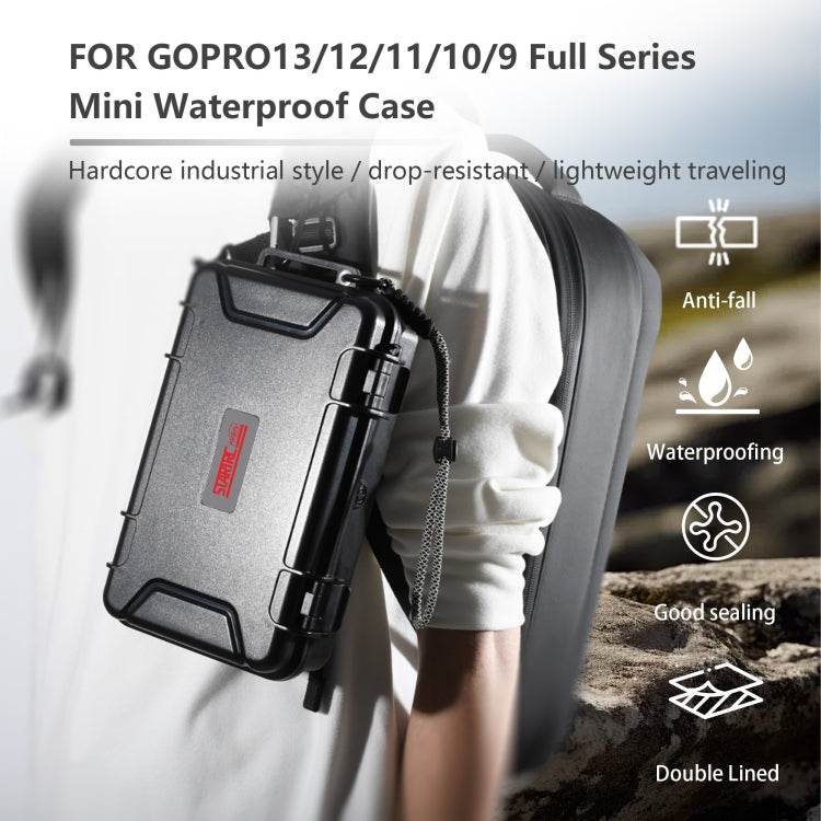 For GoPro HERO STARTRC Waterproof ABS Suitcase Shoulder Storage Box (Black) - free shipping - PMC TechLife - Order now!