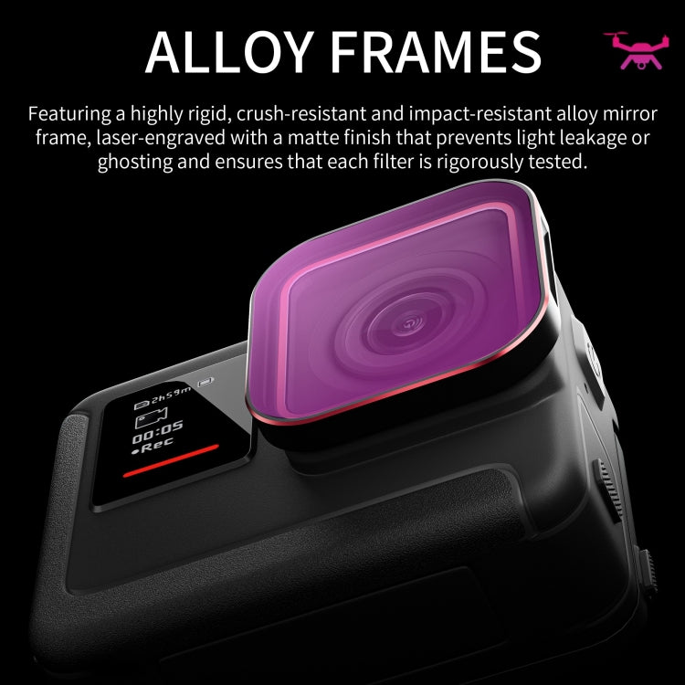 For Insta360 Ace / Ace Pro STARTRC 4 in 1 PL ND8 ND16 ND32 Camera Lens Filter (Black) - free shipping - PMc TechLife - Order now!