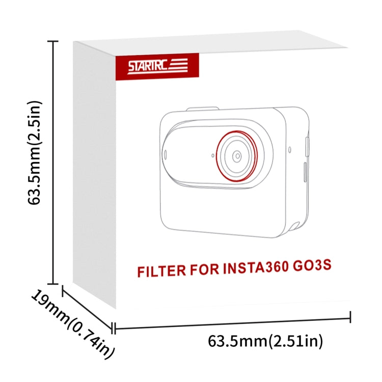 For Insta360 GO 3S STARTRC CPL Camera Lens Filter (Black Red) - free shipping - PMC TechLife - Order now!