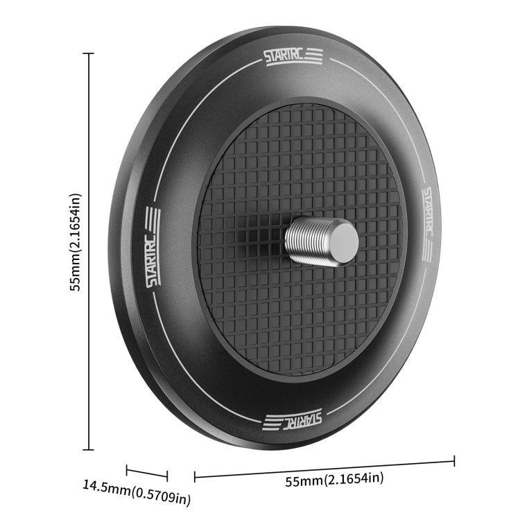STARTRC Magnetic Base 1/4 Interface Metal Mount (Black) - free shipping - PMC TechLife - Order now!