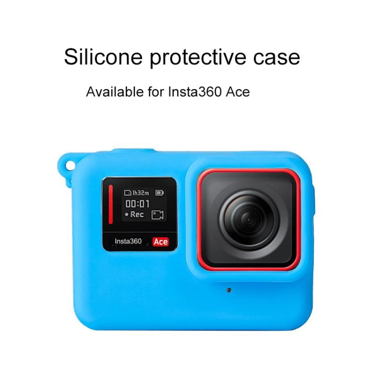 For Insta360 Ace Body Silicone Protective Case with Lens Cap (Black) - Case & Bags by PMC TechLife | Online Shopping South Africa | PMC TechLife | Buy Now Pay Later Mobicred