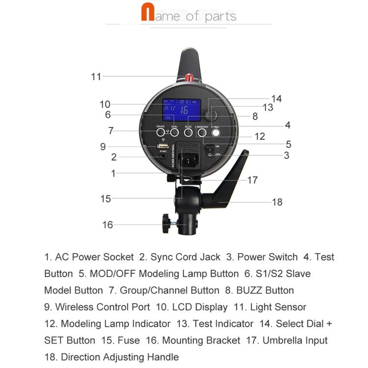 Godox Gemini GS400II Studio Flash Light 400Ws Bowens Mount Strobe Flash (AU Plug) - free shipping - PMC TechLife - Order now!