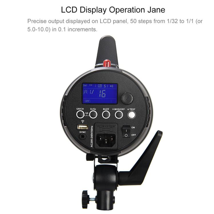 Godox Gemini GS400II Studio Flash Light 400Ws Bowens Mount Strobe Flash (UK Plug) - free shipping - PMC TechLife - Order now!