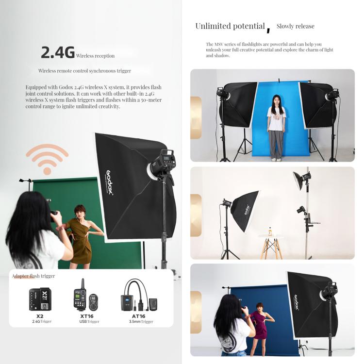 Godox MS300-V Studio Flash Light 300Ws Bowens Mount Strobe Light with Lamp Cover (AU Plug) - free shipping - PMC TechLife - Order now!