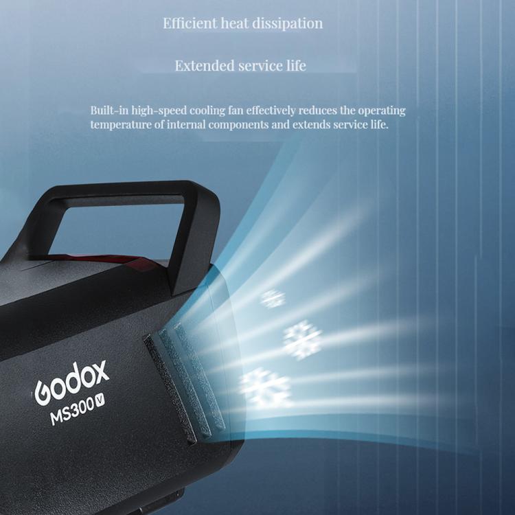 Godox MS300-V Studio Flash Light 300Ws Bowens Mount Strobe Light with Lamp Cover (EU Plug) - free shipping - PMC TechLife - Order now!