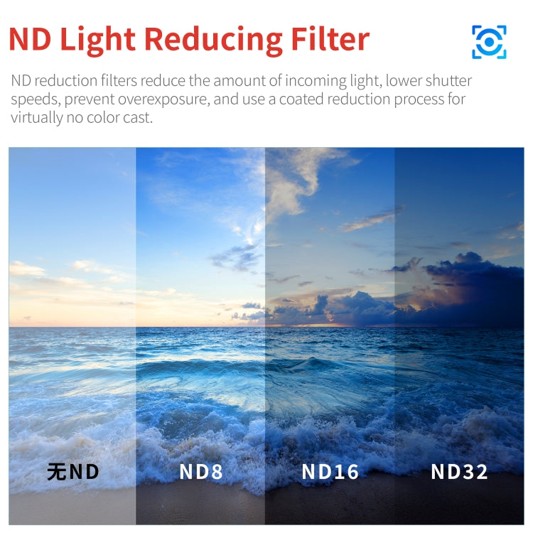 STARTRC 4 in 1 ND8 ND16 ND32 CPL Lens Filter for GoPro HERO13 Black /12 Black /11 Black /10 Black /9 Black - free shipping - PMC TechLife - Order now!