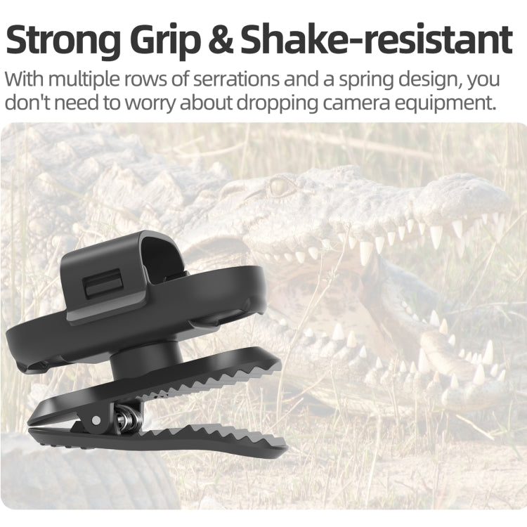 For Insta360 GO3 / GO 3S Sunnylife 360 Degree Rotation Backpack Clip Action Camera Clamp Mount (Black) - free shipping - PMC TechLife - Order now!