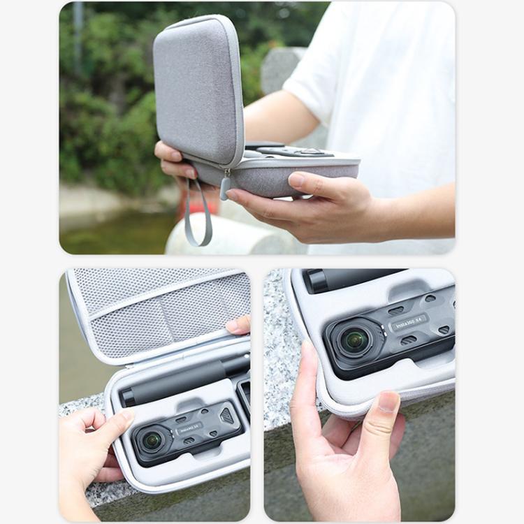 For Insta360 X4 / X5 Carrying Case Portable Storage Bag, Size: 24.2 x 16 x 6.3cm (Grey) - free shipping - PMC TechLife - Order now!