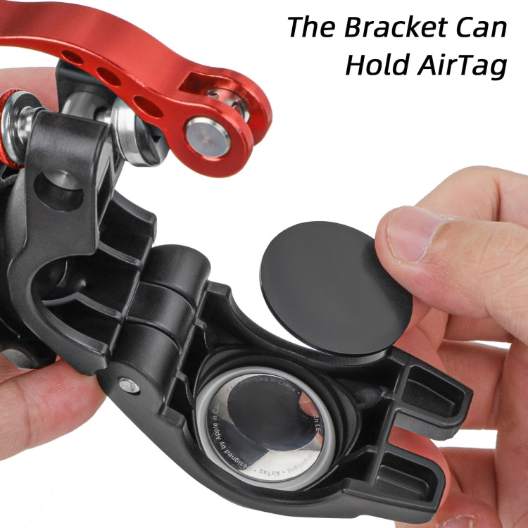 Sunnylife Sports Camera Universal Bicycle Clamp 360 Rotation 19-35mm Clip for DJI Action / Insta360 / GoPro (Black) - free shipping - PMC TechLife - Order now!