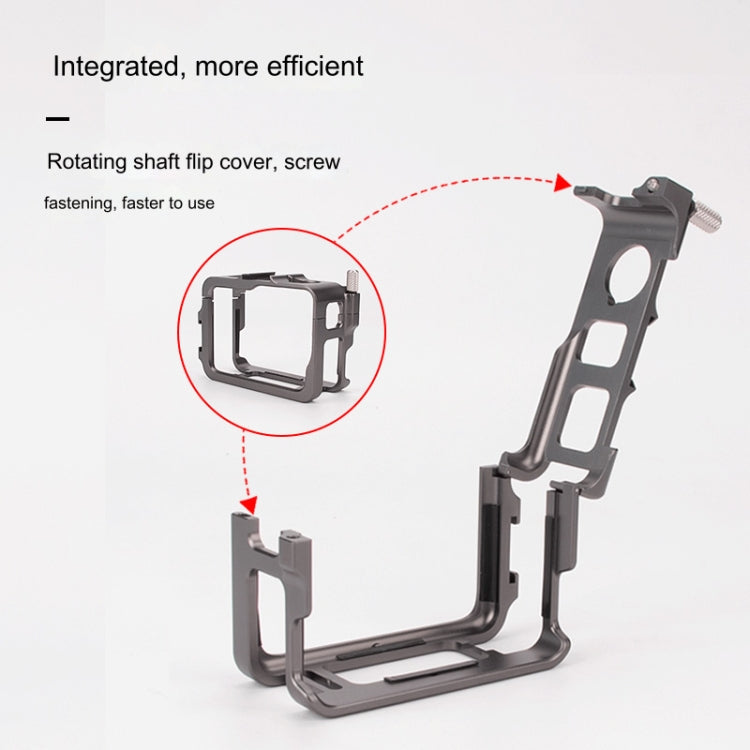 For Insta360 Ace Pro / Ace Aluminum Alloy Metal Rabbit Cage Frame (Grey) - Mount & Holder by PMC TechLife | Online Shopping South Africa | PMC TechLife | Buy Now Pay Later Mobicred