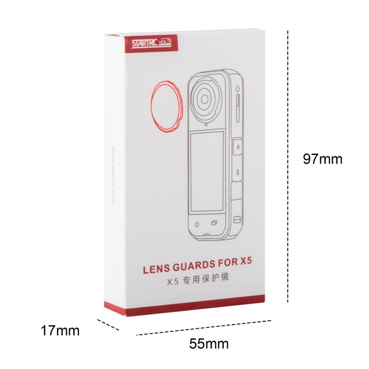 For Insta360 X5 STARTRC Slim Protective Lens Guad PC Lens Cover (Transparent) - free shipping - PMC TechLife - Order now!