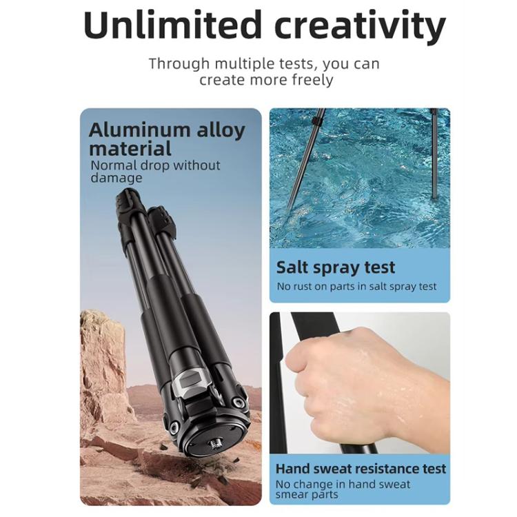 BEXIN RK294 Portable Collapsible Aluminum Alloy Camera Tripod (Black) - free shipping - PMC TechLife - Order now!