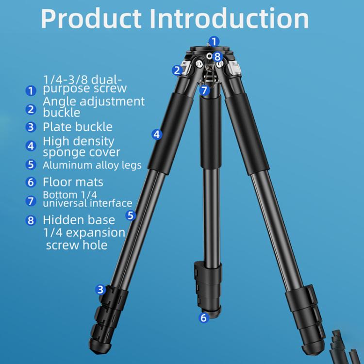 BEXIN RK264 Portable Collapsible Aluminum Alloy Camera Tripod (Black) - free shipping - PMC TechLife - Order now!
