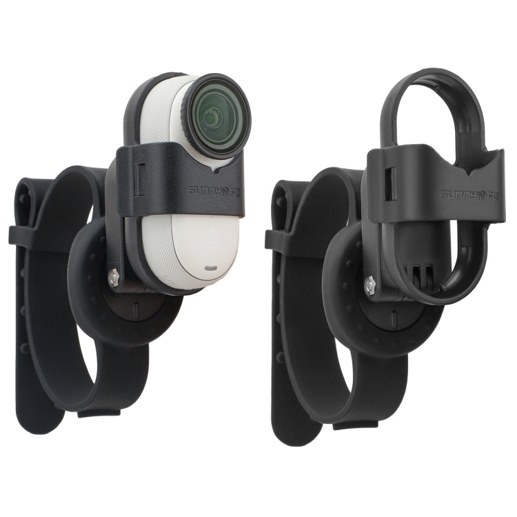 For Insta360 GO 3S / GO 3 Sunnylife Camera Strap Magnetic Mount Drone Mount Silicone Wristband Backpack Stripe (Black) - free shipping - PMC TechLife - Order now!