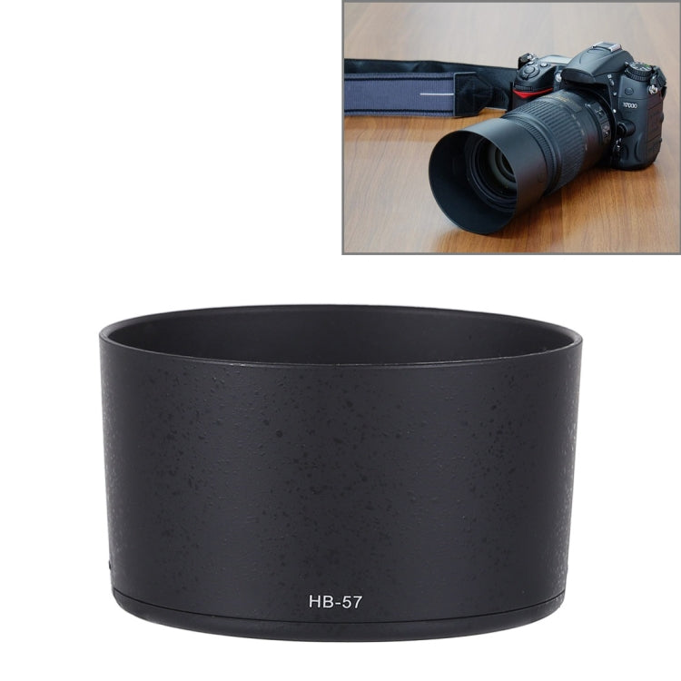 HB-57 Lens Hood Shade for Nikon AF-S 55-300mm F4.5-5.6G ED VR Lens - Lens Hood by PMC TechLife | Online Shopping South Africa | PMC TechLife