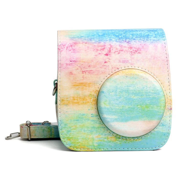 Rainbow Oil painting Pattern PU Leather Protective Camera Case Bag For FUJIFILM Instax Mini 7S / 7C Camera - free shipping - PMC TechLife - Order now!