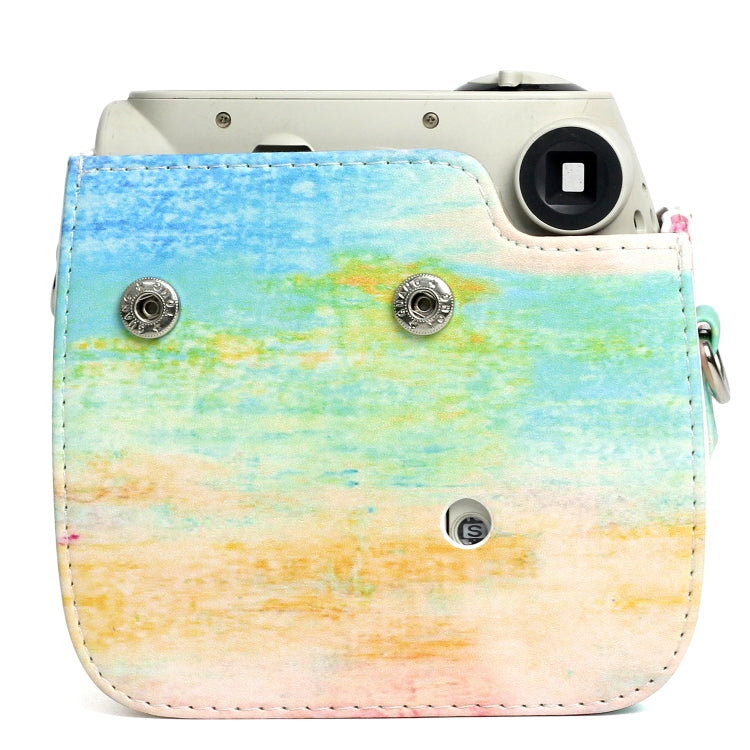 Rainbow Oil painting Pattern PU Leather Protective Camera Case Bag For FUJIFILM Instax Mini 7S / 7C Camera - free shipping - PMC TechLife - Order now!