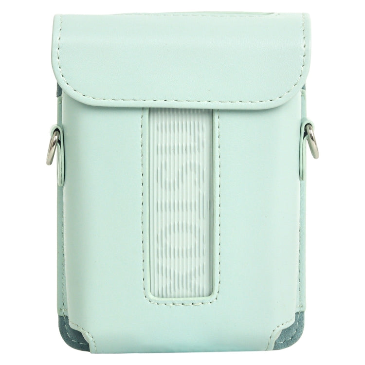 For FUJIFILM Instax mini Link 3 Full Body Leather Case Bag with Strap(Green) - Leather Bag by PMC TechLife | Online Shopping South Africa | PMC TechLife | Buy Now Pay Later Mobicred