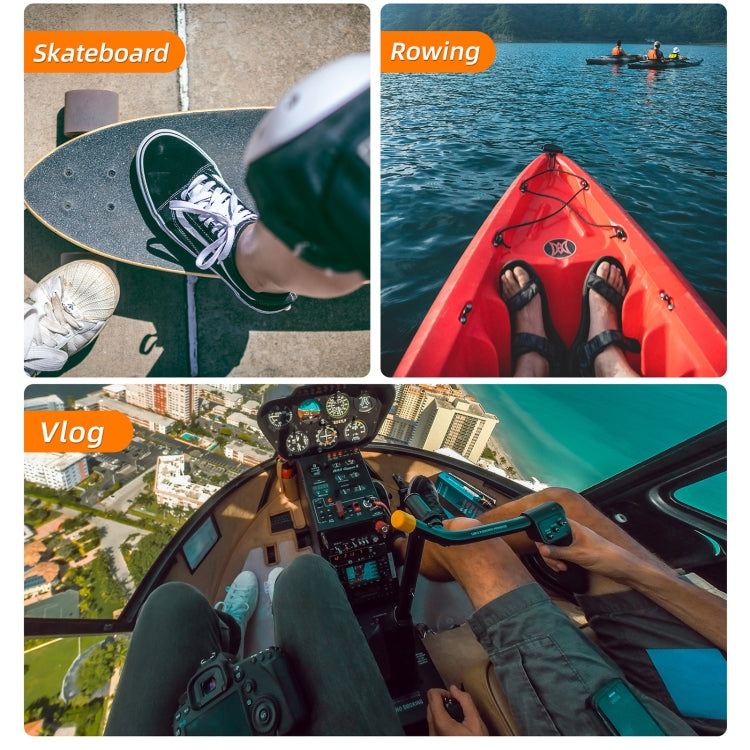 Sunnylife TD672 360 Rotation Adjustable Head Strap Vlog POV Mount Belt for GoPro, Insta360, DJI Osmo Action and Other Action Cameras  (Grey) - Head Belt by Sunnylife | Online Shopping South Africa | PMC TechLife | Buy Now Pay Later Mobicred