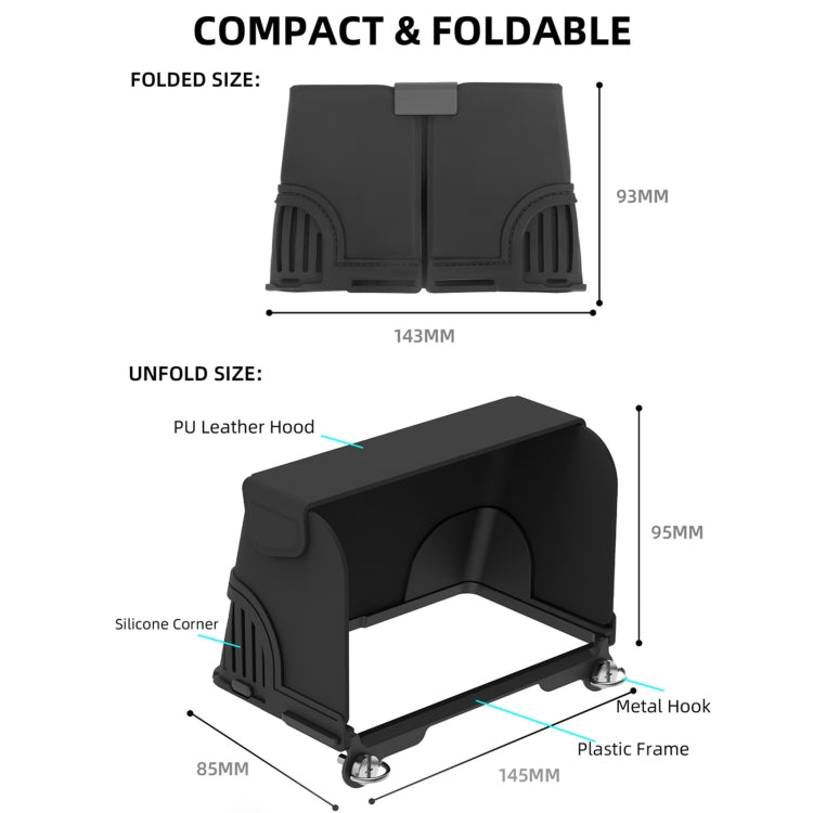 For DJI RC 2 Sunnylife ZG673 Remote Control Sunshade Hood Cover (Black) - Lens Hood by Sunnylife | Online Shopping South Africa | PMC TechLife | Buy Now Pay Later Mobicred