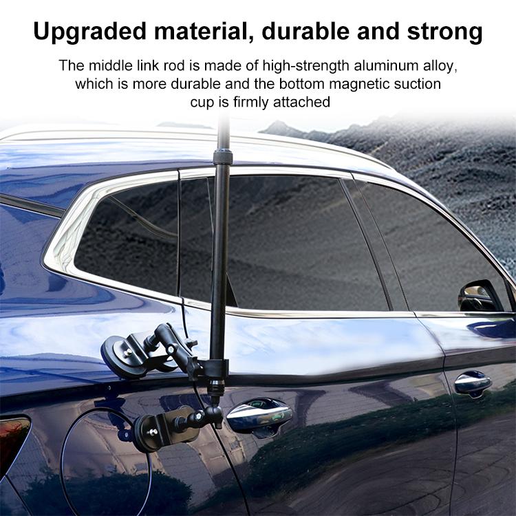 Dual-Leg Magnetic Base Fixed Mount Holder with Selfie Stick Kit for GoPro and Other Action Cameras (Black) - free shipping - PMC TechLife - Order now!