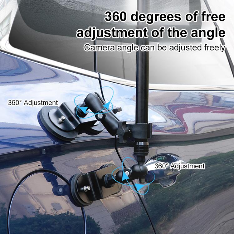 Dual-Leg Magnetic Base Fixed Mount Holder with Selfie Stick Kit for GoPro and Other Action Cameras (Black) - free shipping - PMC TechLife - Order now!