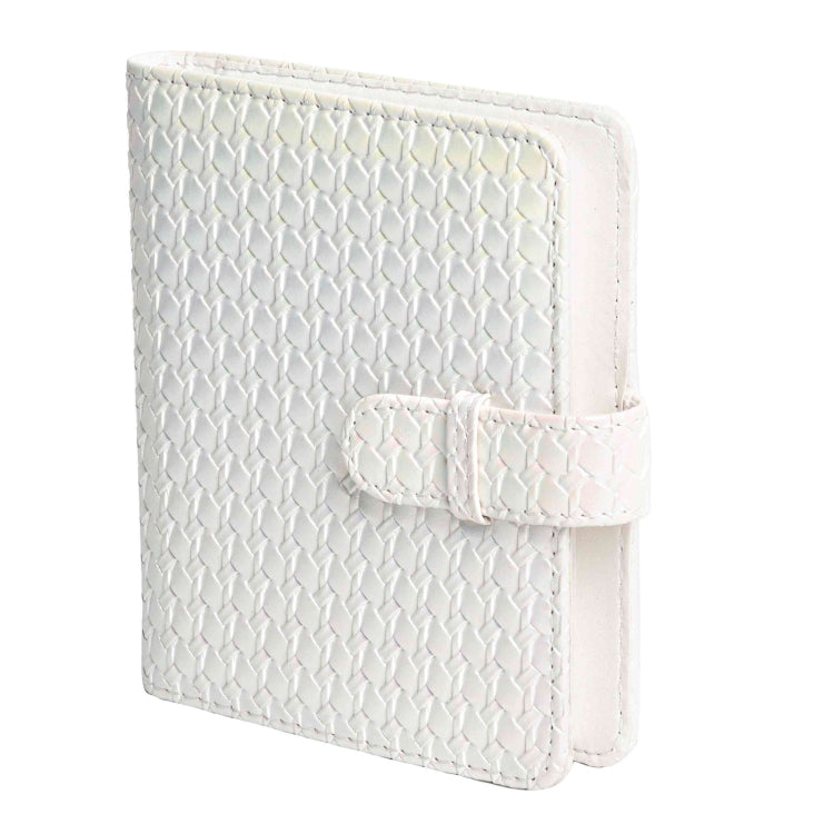 For FUJIFILM instax mini 12 Colorful Woven Leather Case Full Body Camera Bag + Photo Album with Strap (White) - Leather Bag by PMC TechLife | Online Shopping South Africa | PMC TechLife | Buy Now Pay Later Mobicred