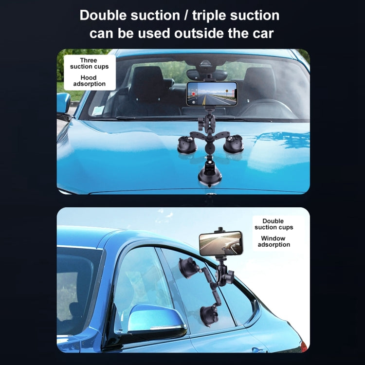 Single Suction Cup Connecting Rod Arm Phone Clamp Mount (Black) - Holder by PMC TechLife | Online Shopping South Africa | PMC TechLife | Buy Now Pay Later Mobicred