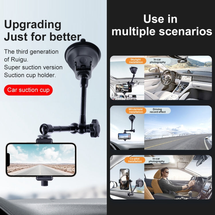 Single Suction Cup Articulating Friction Magic Arm Camera Mount (Black) - free shipping - PMC TechLife - Order now!