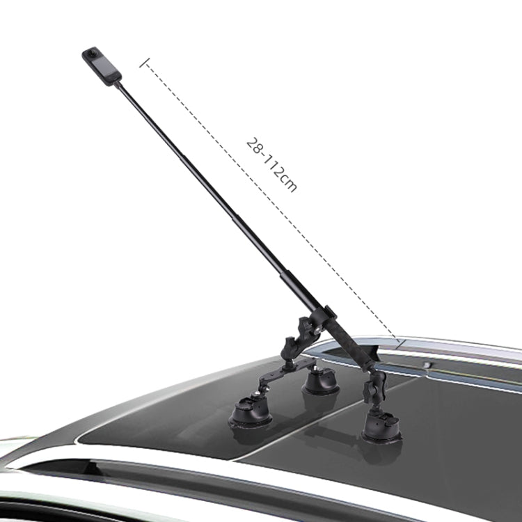 Dual-leg Suction Cup + Single Suction Cup with Selfie Stick Kits (Black) - Holder by PMC TechLife | Online Shopping South Africa | PMC TechLife | Buy Now Pay Later Mobicred