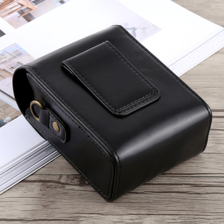Full Body Camera Buckle Lock PU Leather Case Bag with Hand Strap & Neck Strap for Canon G7X II / G9X Mark II, Sony RX100 / M2(Black) - free shipping - PMC TechLife - Order now!