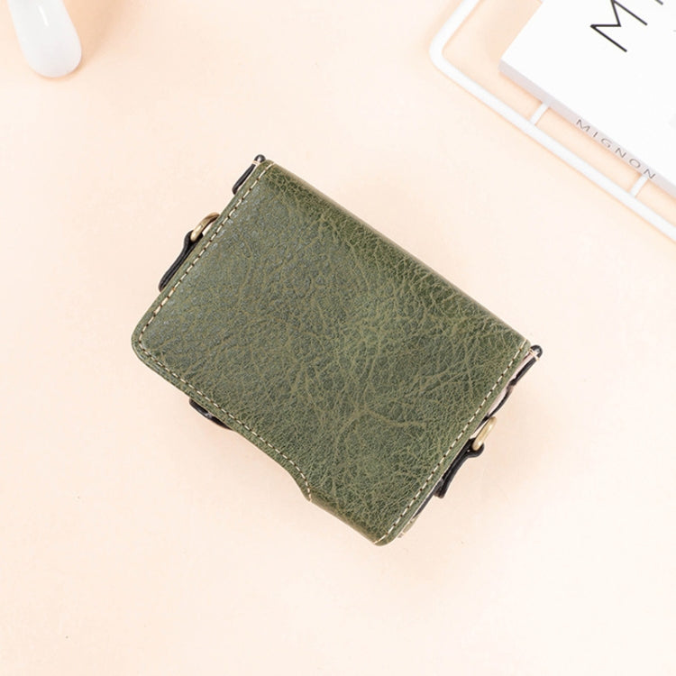 For Sony ZV-1F / ZV1M2 Full Body Camera PU Leather Case Bag with Strap (Green) - Leather Bag by PMC TechLife | Online Shopping South Africa | PMC TechLife | Buy Now Pay Later Mobicred